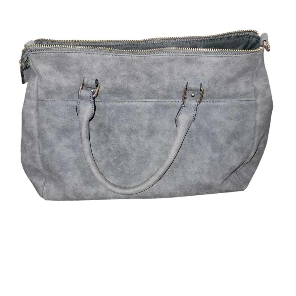 Massini Gray Leather Purse - Picture 4 of 6